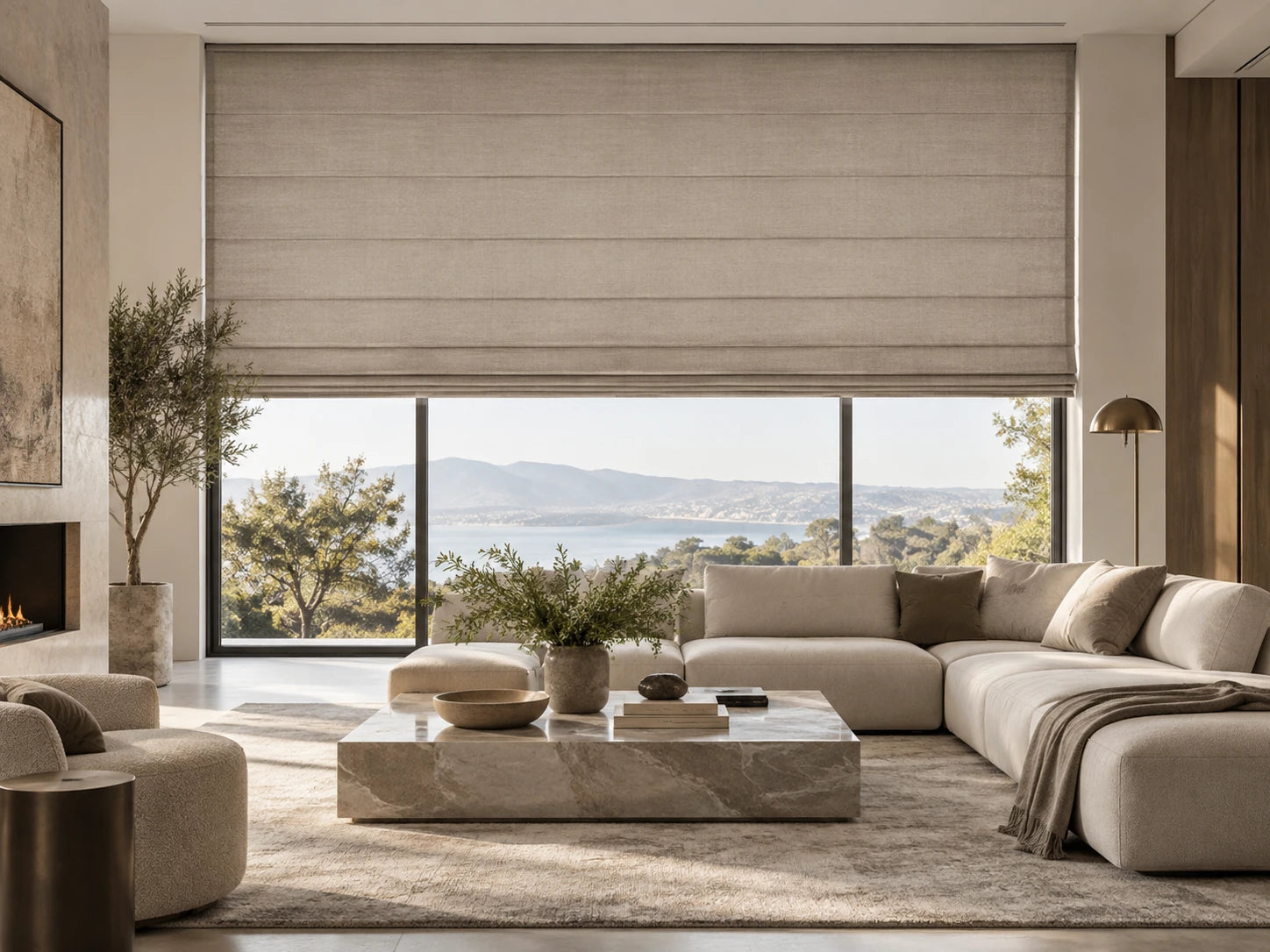 Roman shades