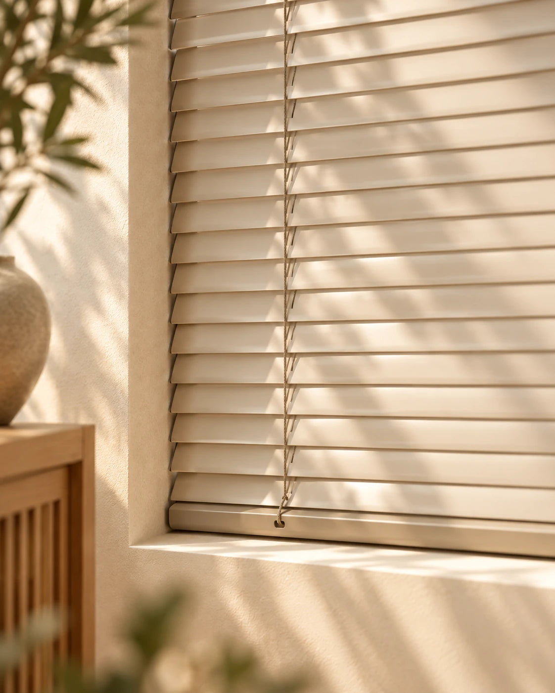 Aluminum blinds · Slat detail
