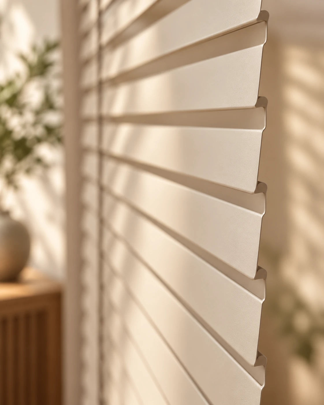 Aluminum blinds · Slat side profile