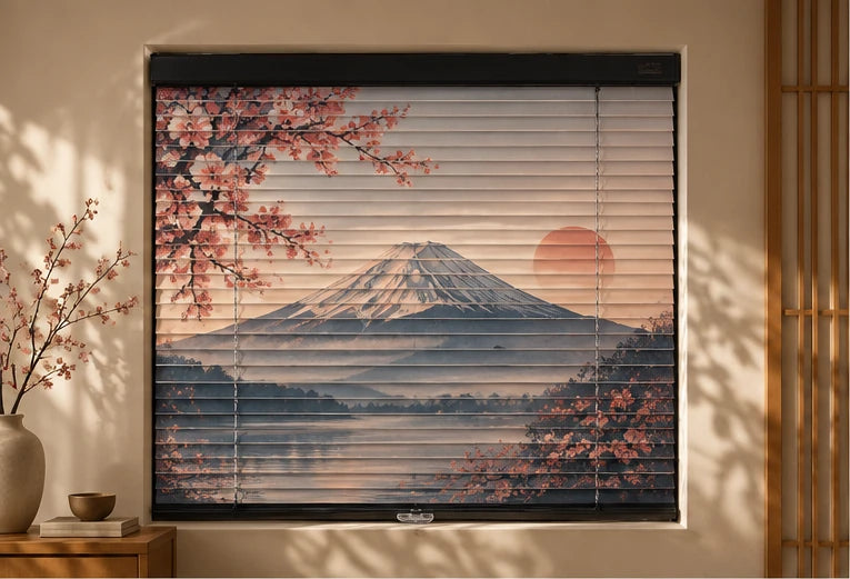 Double-sided printed aluminum blinds