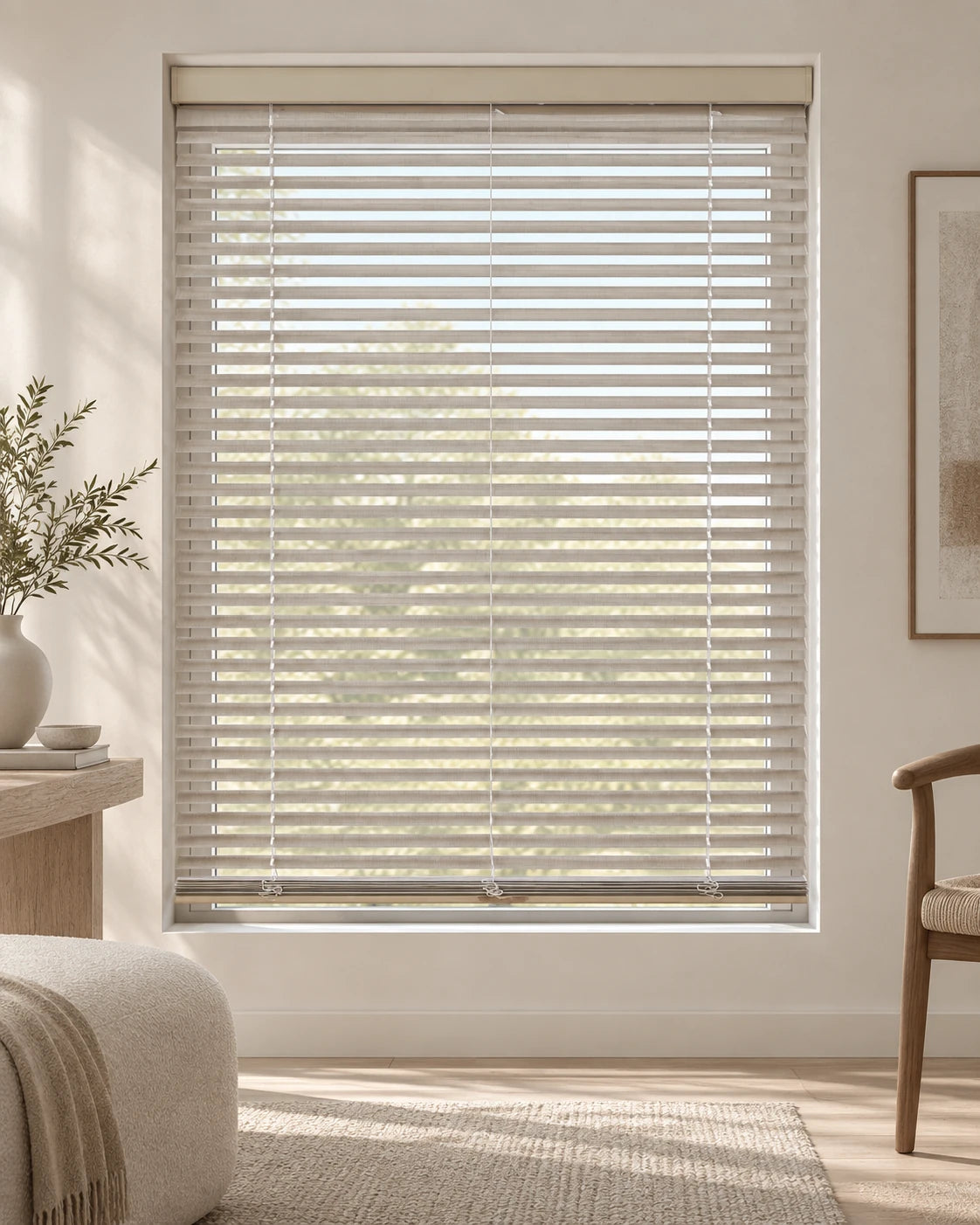 Horizontal fabric blinds