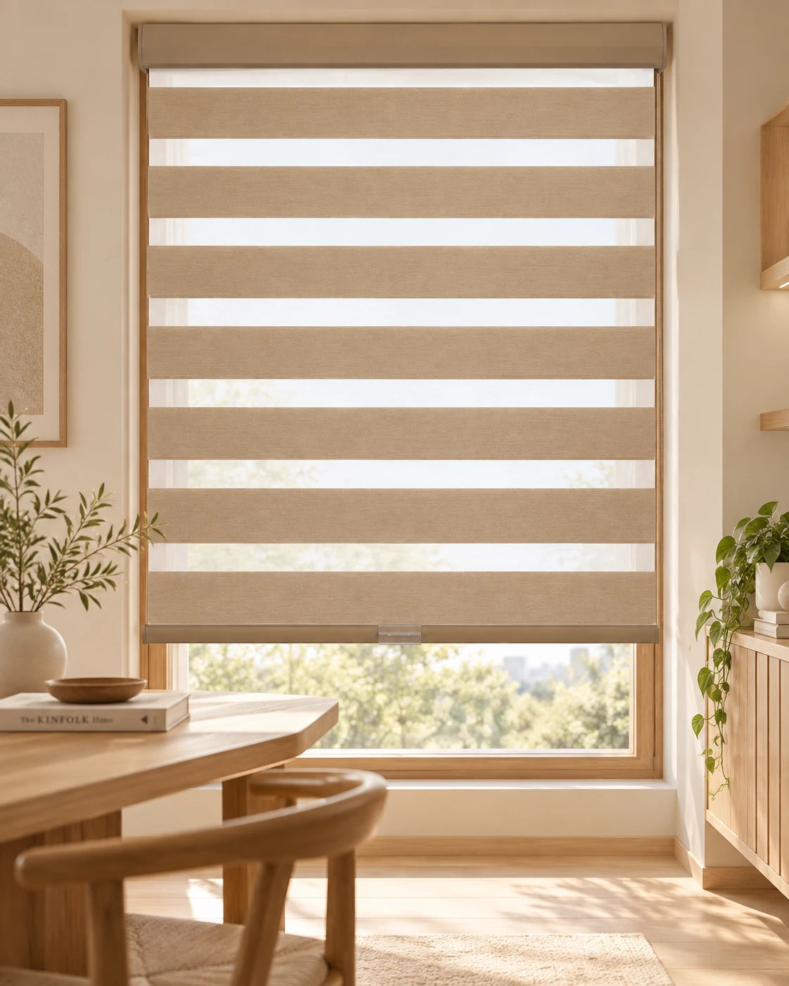 Light-filtering zebra shade
